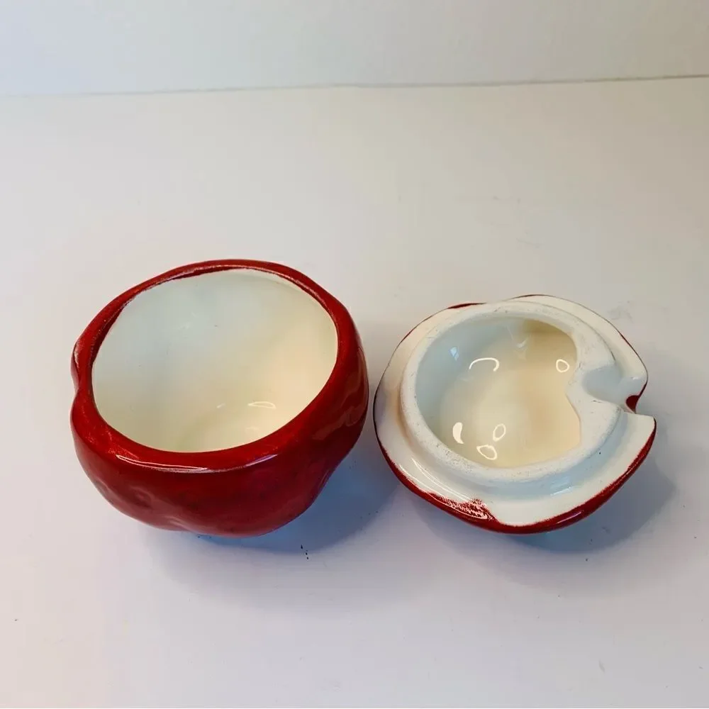 VTG Ceramic Strawberry Jam Jar‎